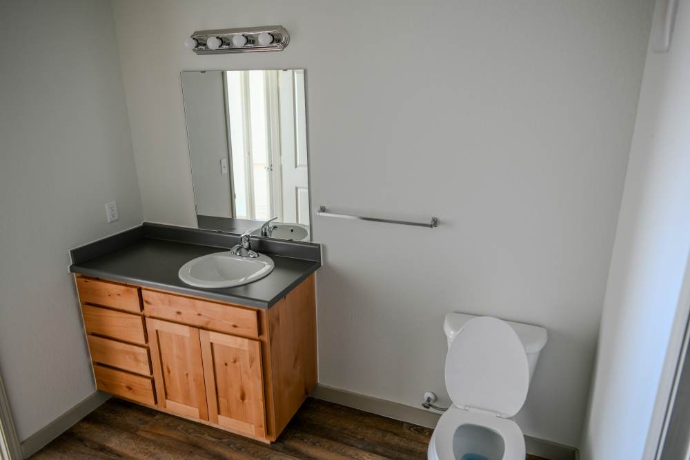 Bathroom at Flats At Lake View in Warner Robins, Georgia