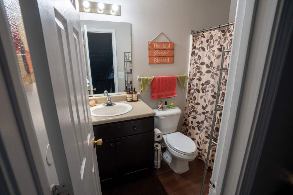 Apartment bathroom at Arrington Estates of West Memphis in West Memphis,Arkansas