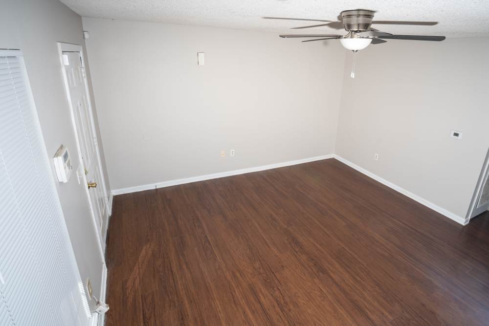 Bedroom with wood-style flooring at Arrington Estates of West Memphis in West Memphis,Arkansas