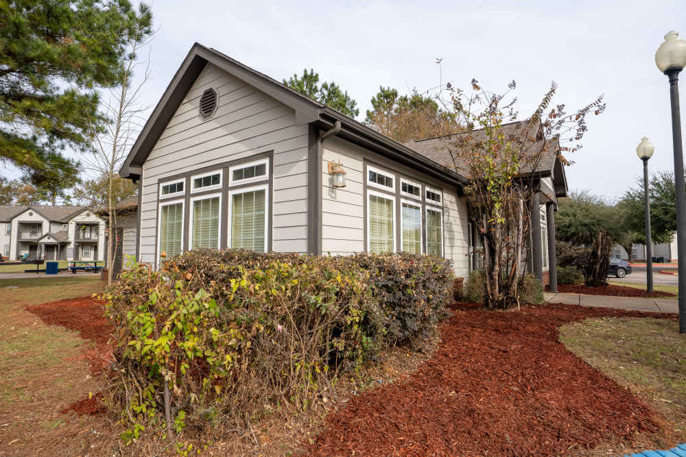 Apartment house with path at Hampton Village in Palestine, Texas