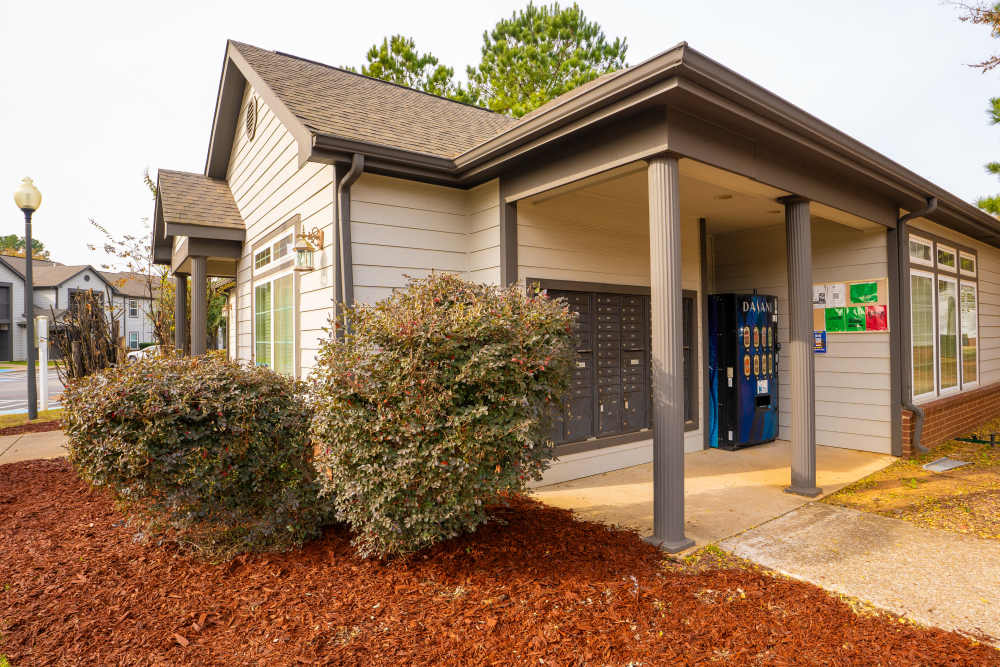 House with small plants at Hampton Village in Palestine, Texas