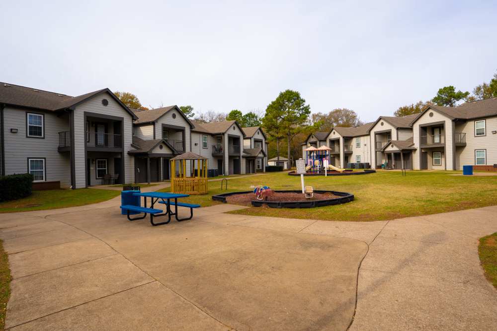 Playground far view  at Hampton Village in Palestine, Texas