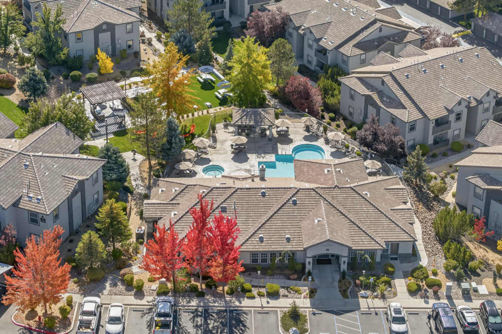 Kitchen in the resident clubhouse at Canyon Vista in Sparks, Nevada