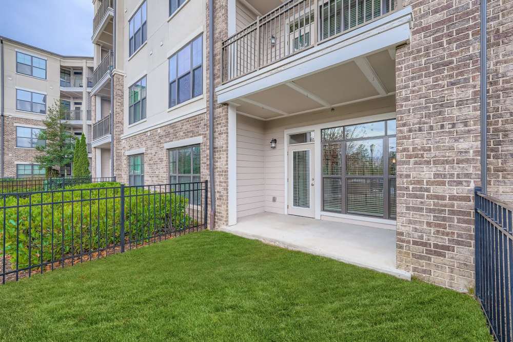 Expansive private fenced yards