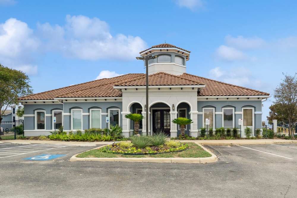 Parking area for the residents at Cable Ranch in San Antonio, Texas