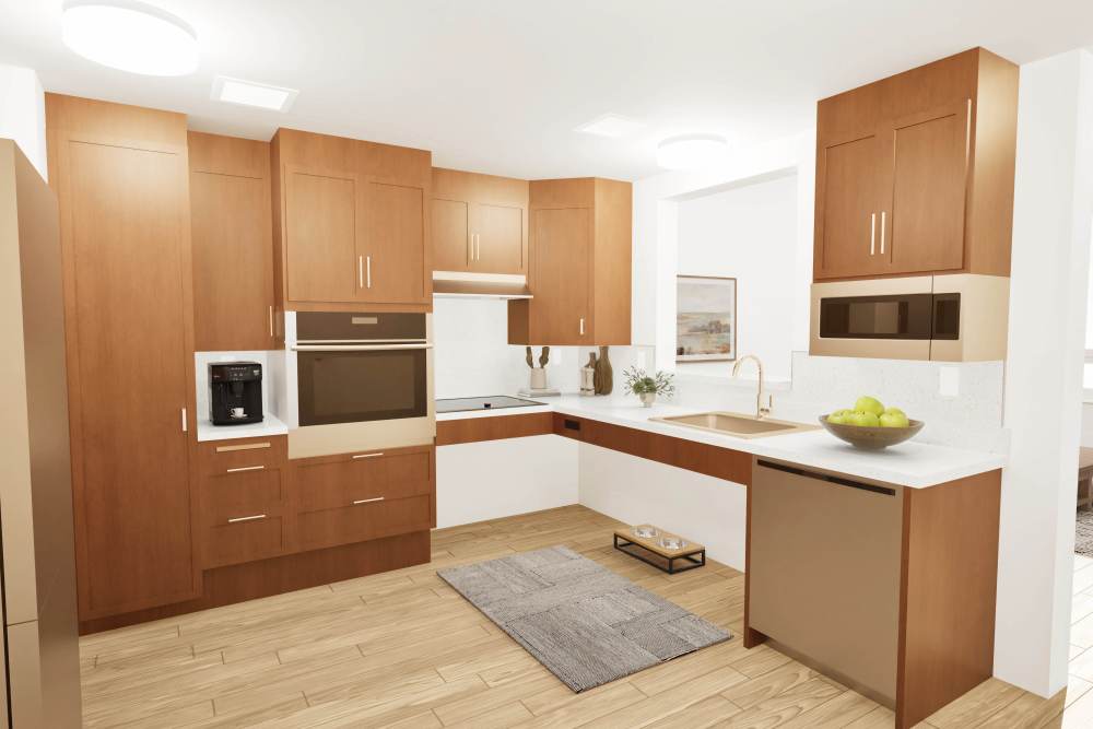 Spacious kitchen at The Avenue at Greenmont in Dracut,Massachusetts