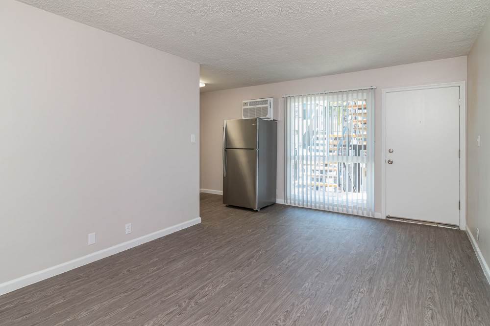 Living room with main entrance at Rosemead in San Gabriel,California