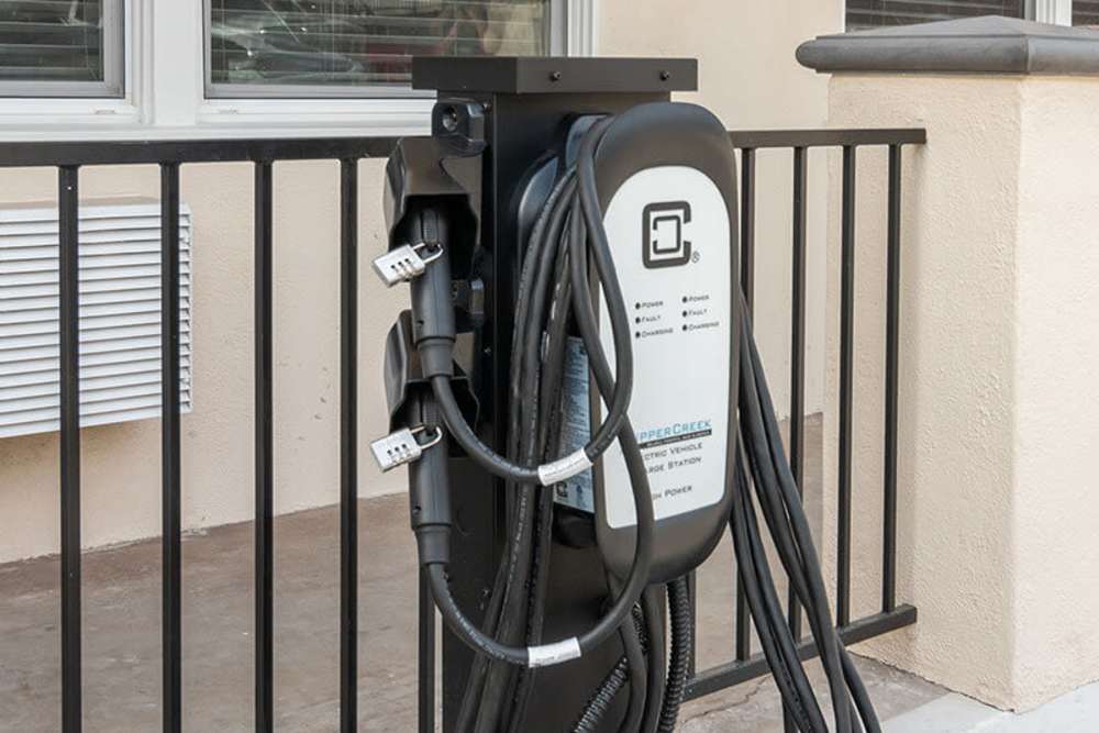EV Charging station at Iwood I in Inglewood,California