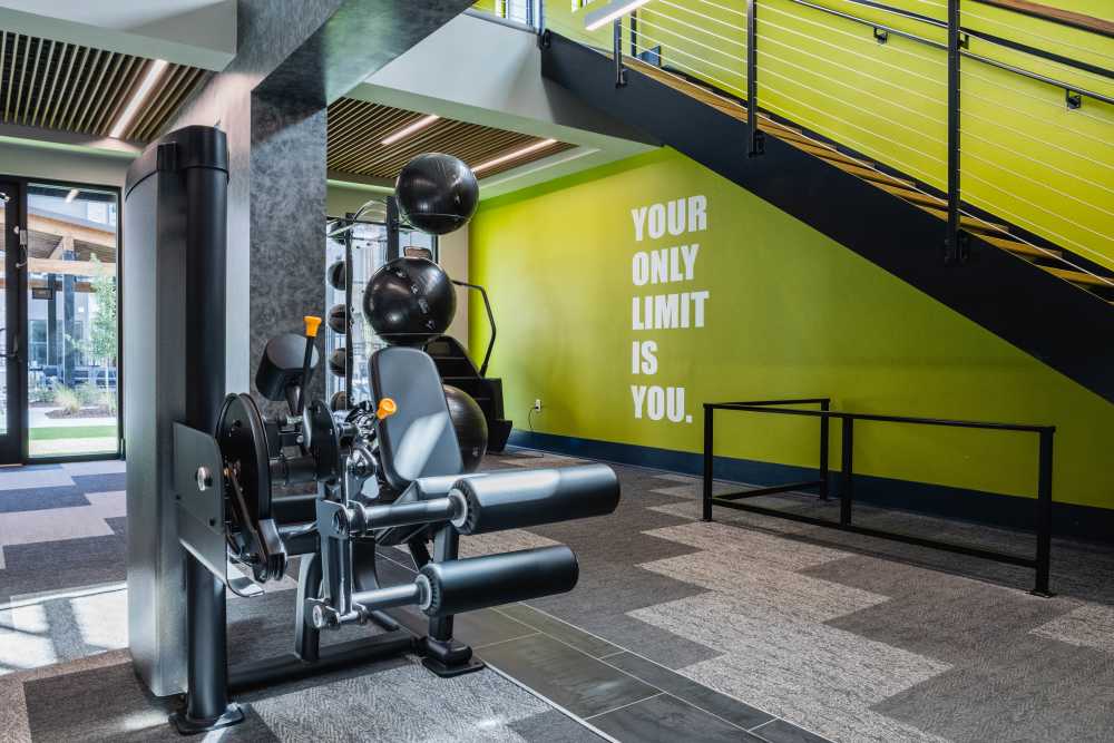Fitness center at The Heights at Waterpointe in Flowood, Mississippi
