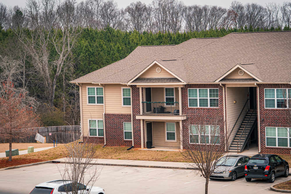 Aerial view of the community at Hardin Terrace in Jefferson, Georgia
