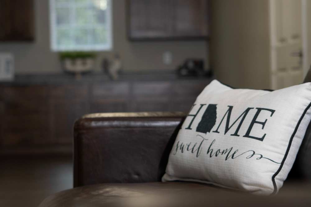 Couch in the clubhouse at Hardin Terrace in Jefferson, Georgia
