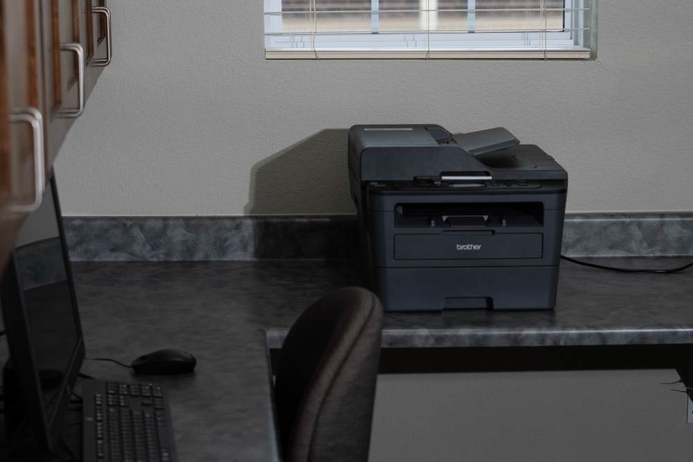 Business center with printer at Hardin Terrace in Jefferson, Georgia