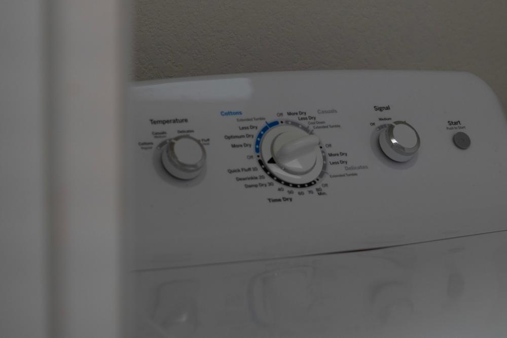 Washer and dryer in home at Hardin Terrace in Jefferson, Georgia