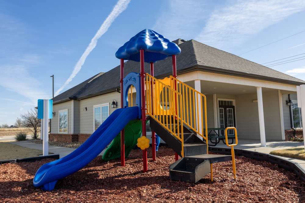 Kids play area at Harvest Park in Pampa, Texas