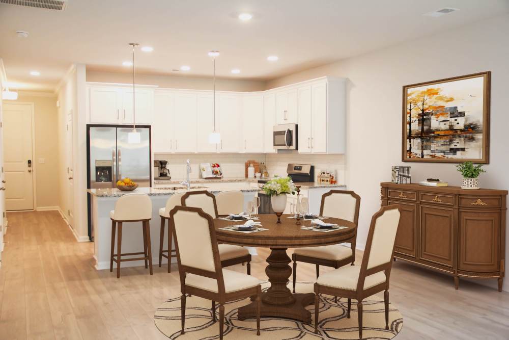 Dining room at Hart Townes in Woodruff, 