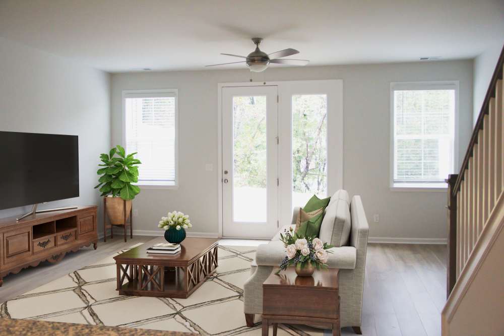 Living room at Hart Townes in Woodruff, 