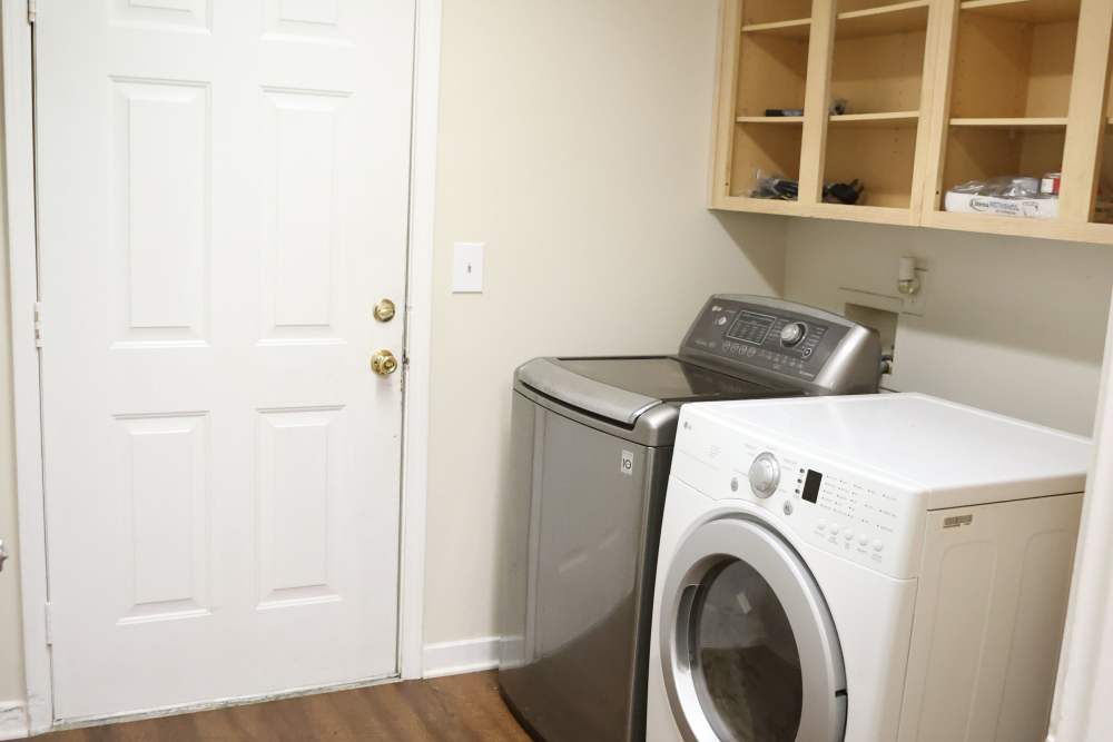 Washer and dryer at Chapel Estates II in Jackson, Mississippi