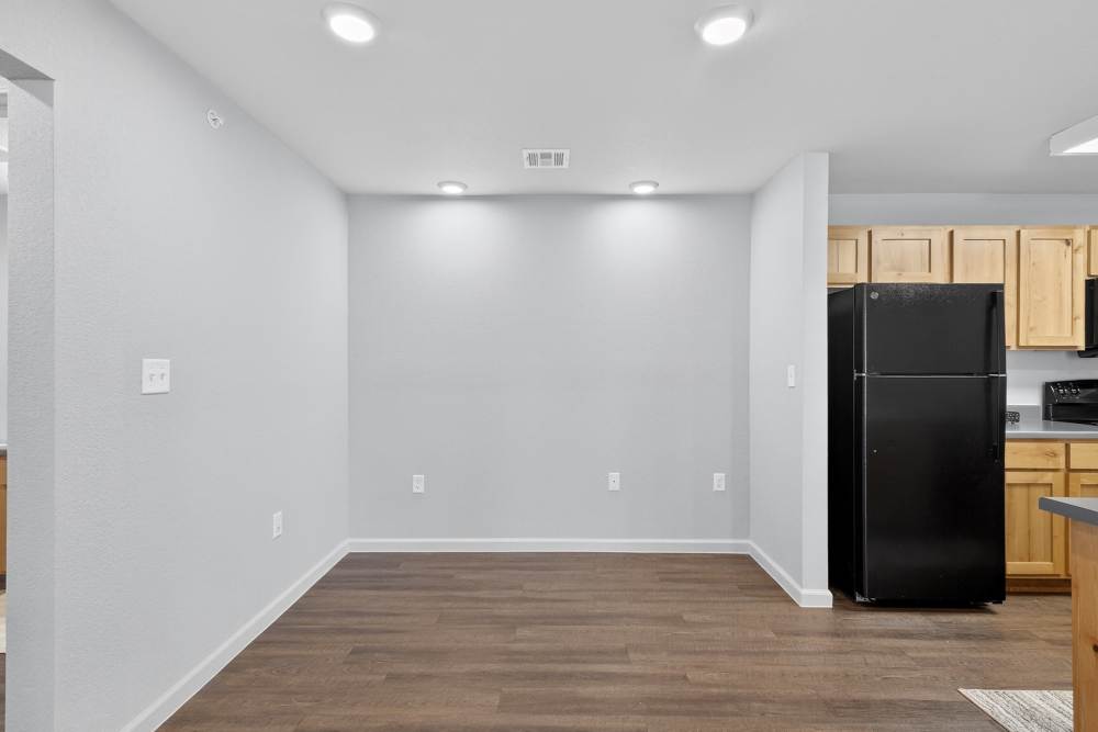 Dining area near kitchen at Juniper Pointe in Kaufman, Texas