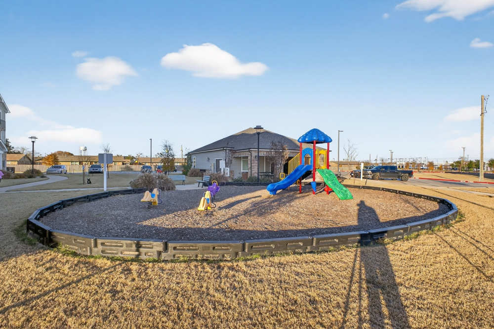Play area view at Juniper Pointe in Kaufman, Texas