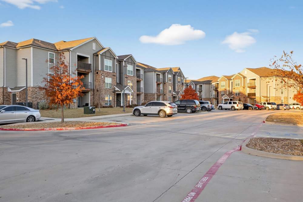 Apartment view from long at Juniper Pointe in Kaufman, Texas