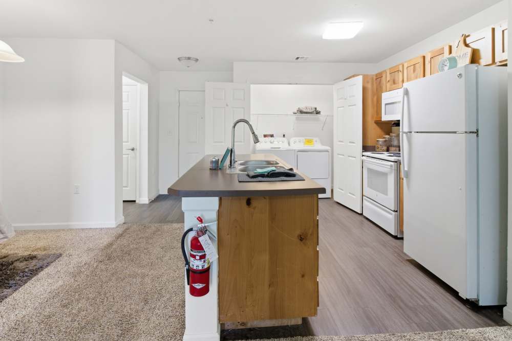 Kitchen island at Kirby Park in San Angelo, Texas