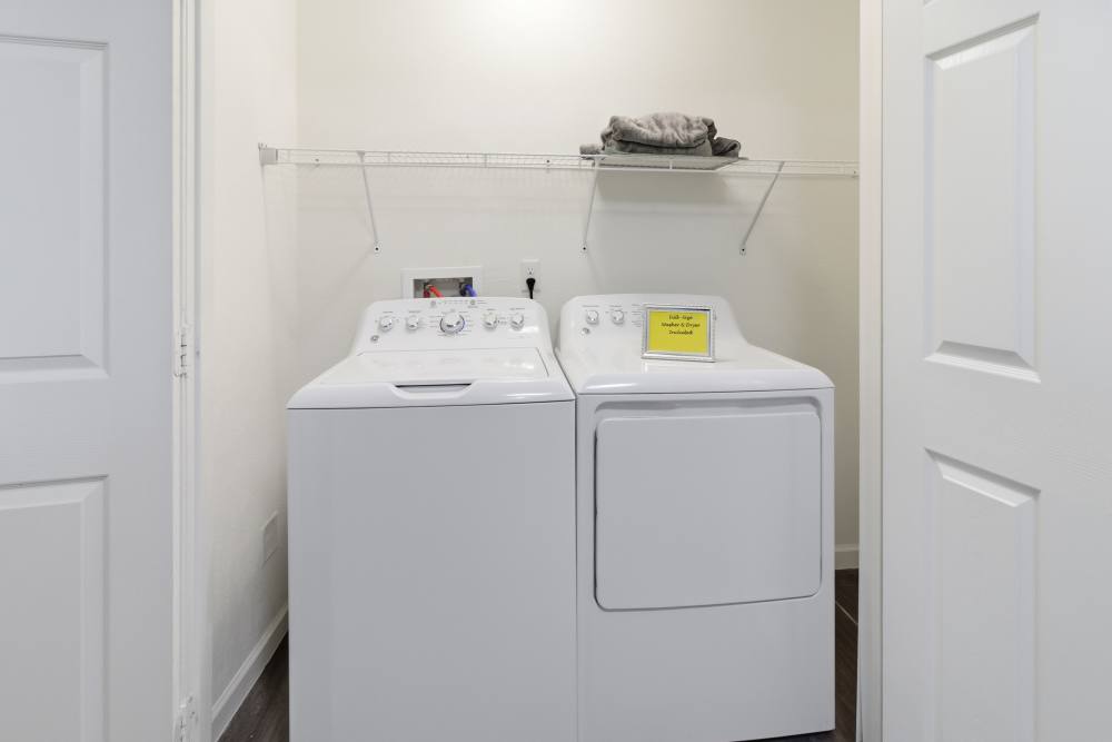 Washer and dryer in-home at Kirby Park in San Angelo, Texas