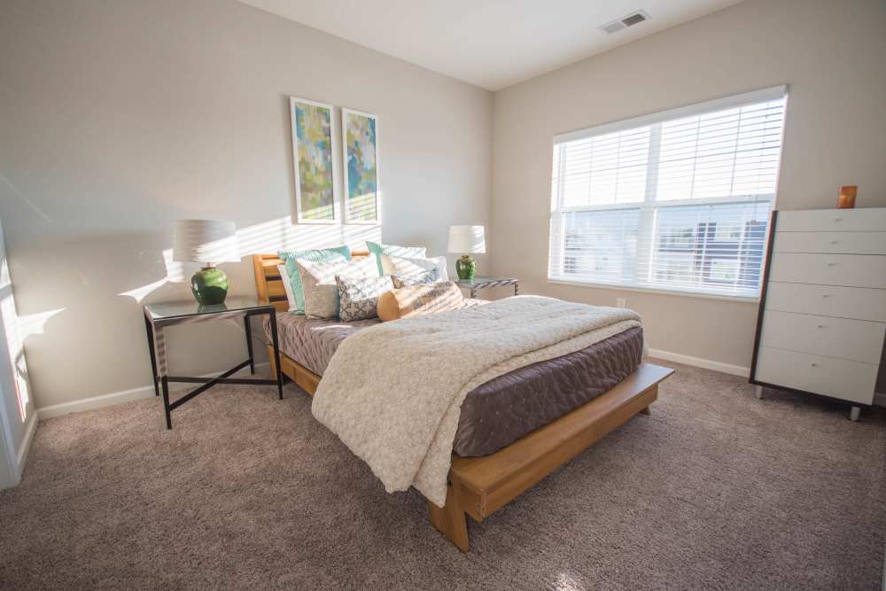 Spacious bedroom at Mirada Apartments in Lewis Center, Ohio