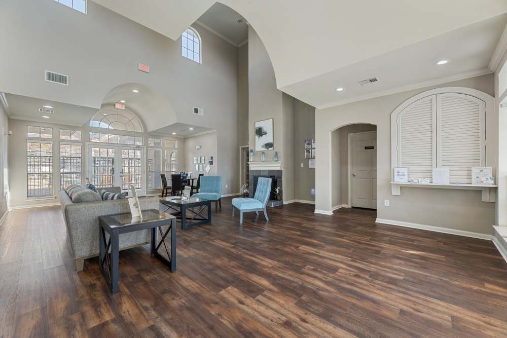 Community lounge at Knightsbridge in Humble, Texas