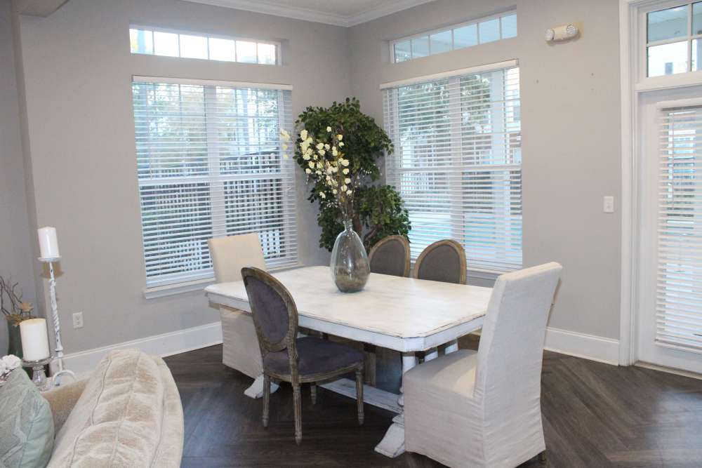 Seating area at Lexington Park in Ocean Springs,Mississippi
