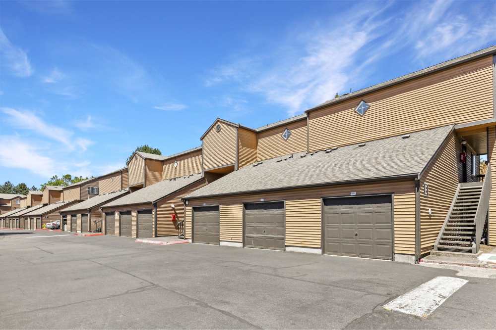 Garages at Renaissance at 29th Apartments in Vancouver, Washington