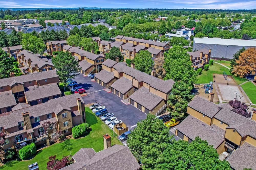 Aerial view of Renaissance at 29th Apartments in Vancouver, Washington
