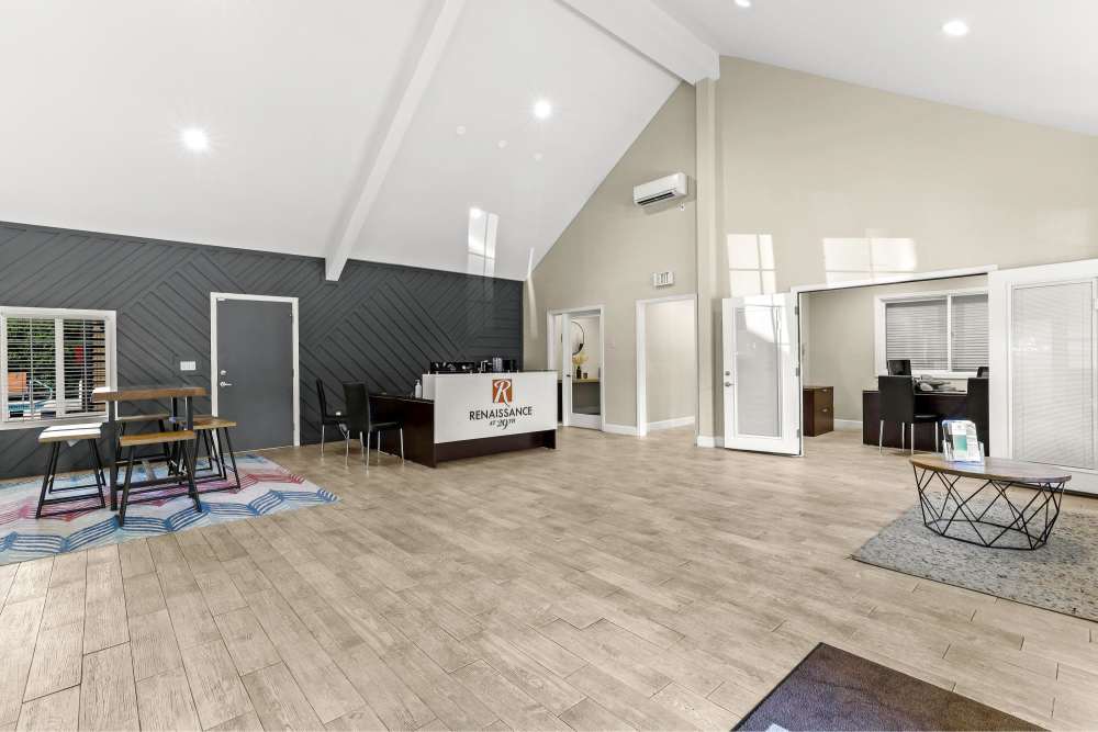 Leasing office at Renaissance at 29th Apartments in Vancouver, Washington