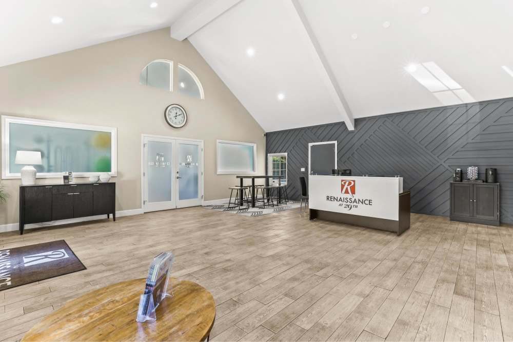 Lobby at Renaissance at 29th Apartments in Vancouver, Washington