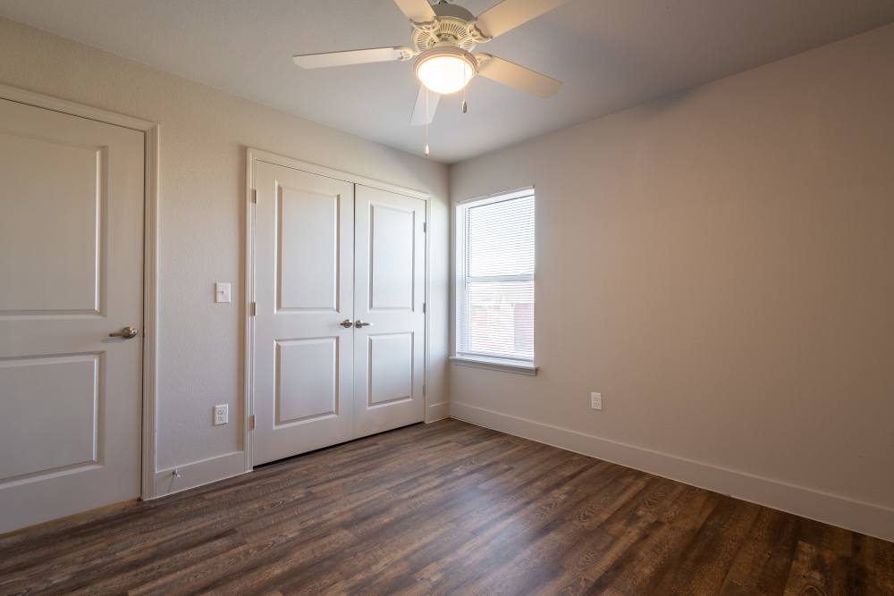 Bedroom with a window at North Grand Villas in Amarillo,Texas