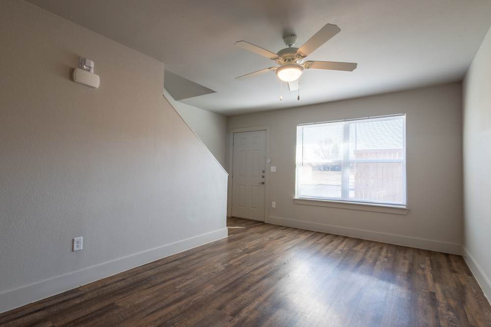 Unfurnished living room at North Grand Villas in Amarillo,Texas
