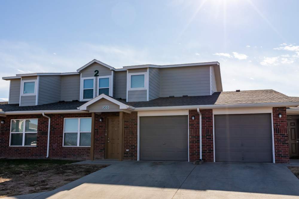 Parking garages at North Grand Villas in Amarillo,Texas