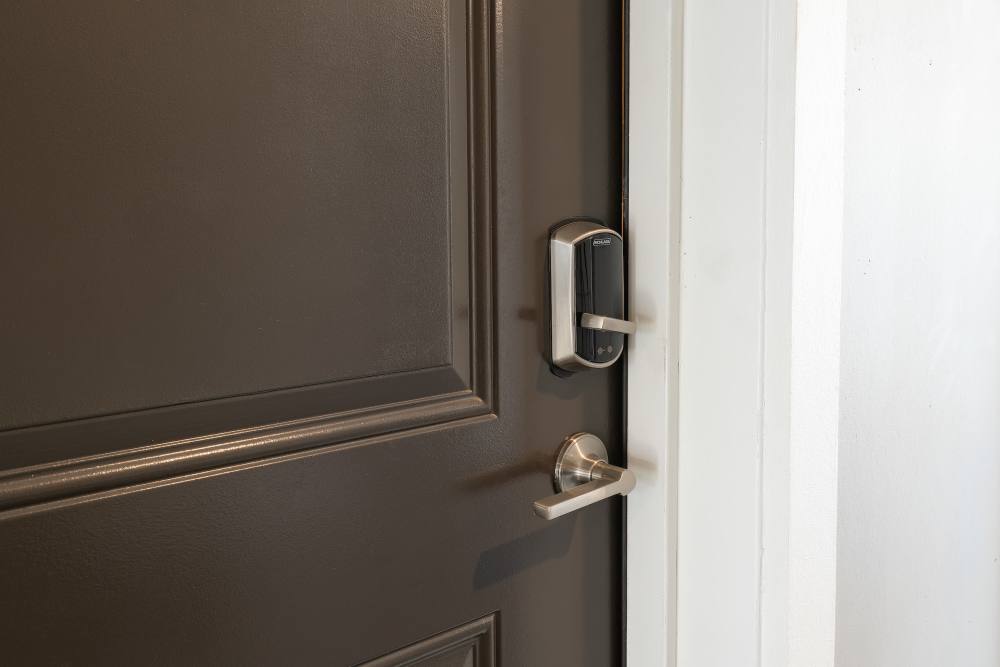 apartment door with keyless entry