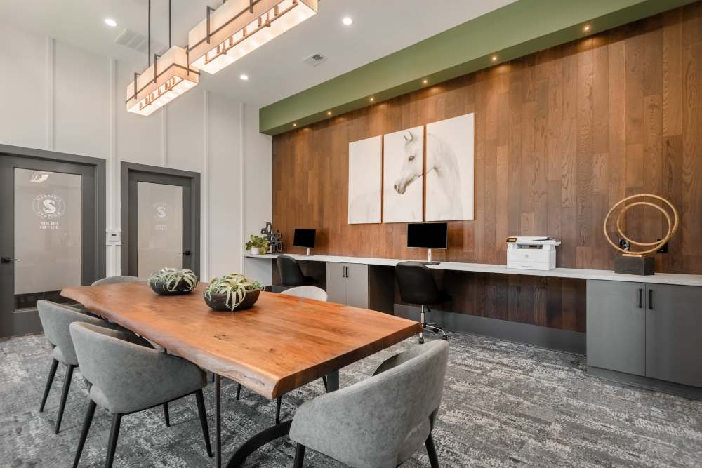 Business center at Statler McCain's Station in Gallatin, Tennessee