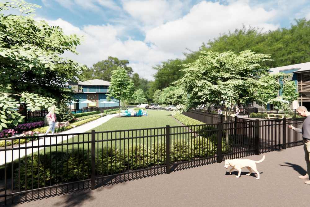 fenced park at Cypress Point in Mooresville, North Carolina