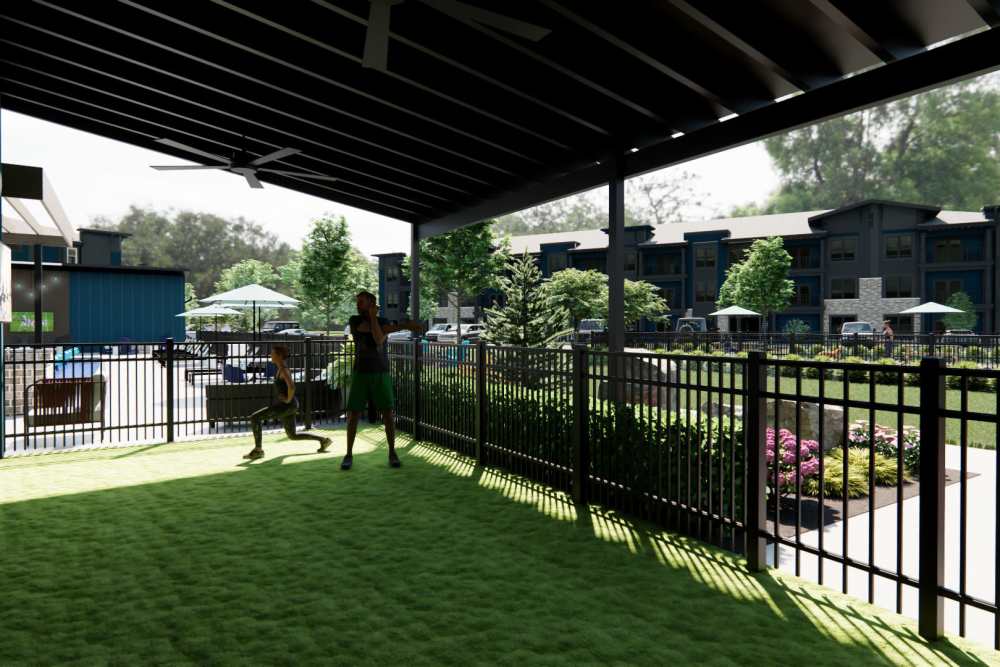 Covered activity area at Cypress Point in Mooresville, North Carolina