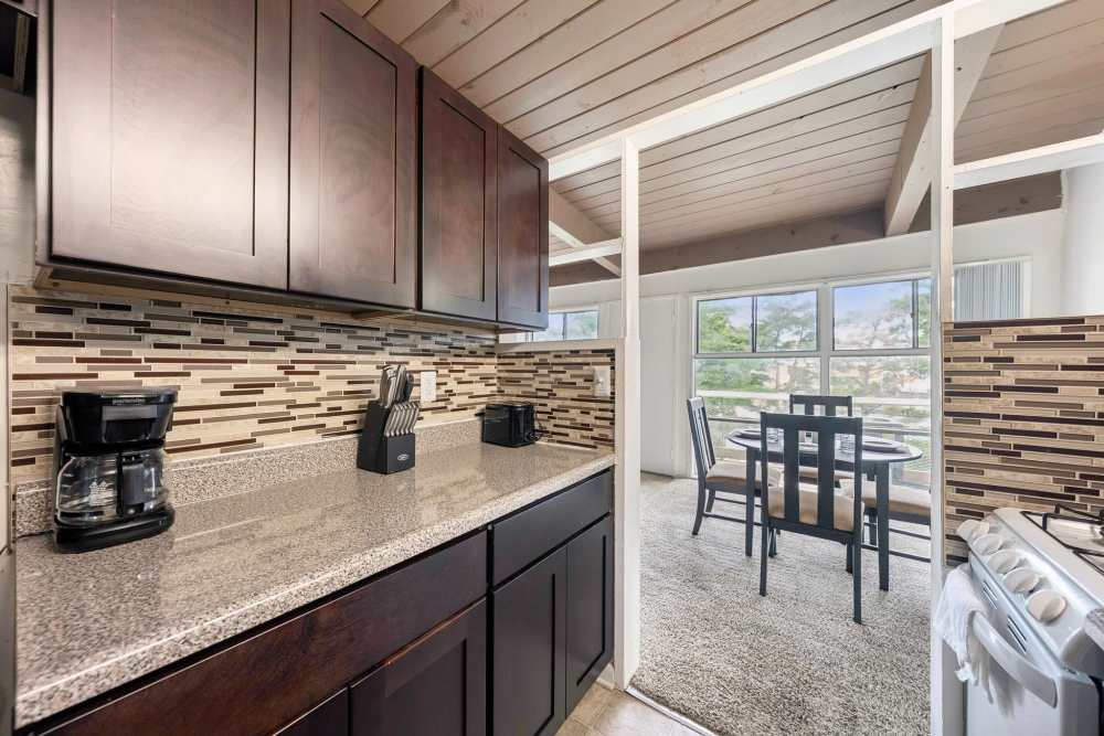 Modern kitchen at Belcrest Plaza in Hyattsville, Maryland