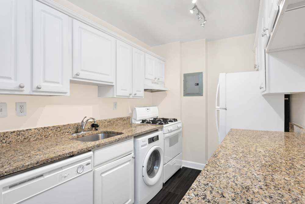 Kitchen with dishwasher at Courts Of Madison in Silver Spring, Maryland