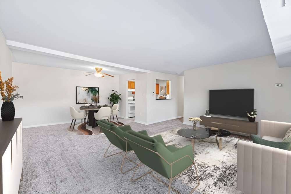 Living room at Fox Club in Capitol Heights, Maryland
