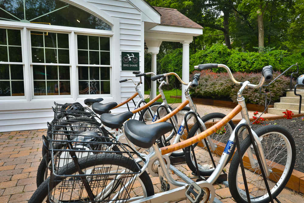 Bikes at The Woods at Ambler, an Eagle Rock Community in Ambler. PA