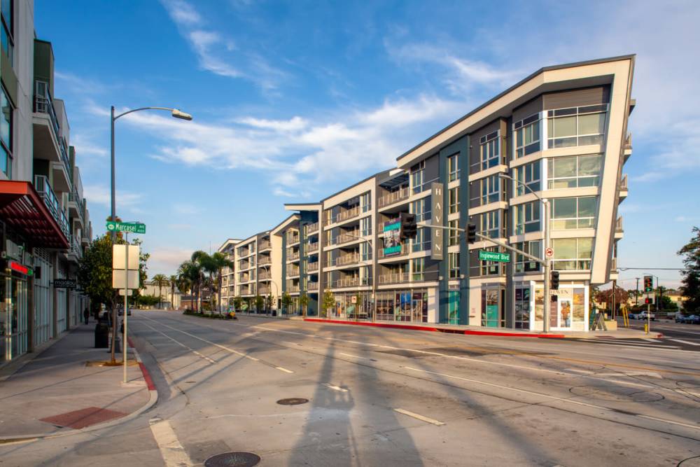 Community exterior view  at Haven Apartments in Los Angeles, California