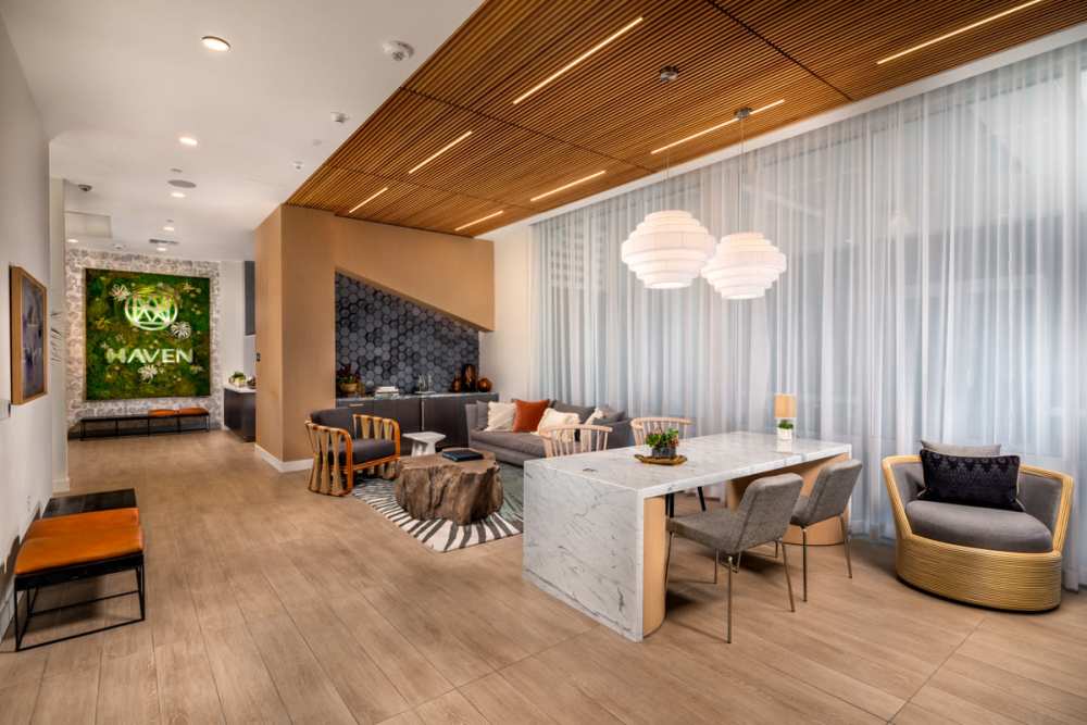 Leasing office at Haven Apartments in Los Angeles, California