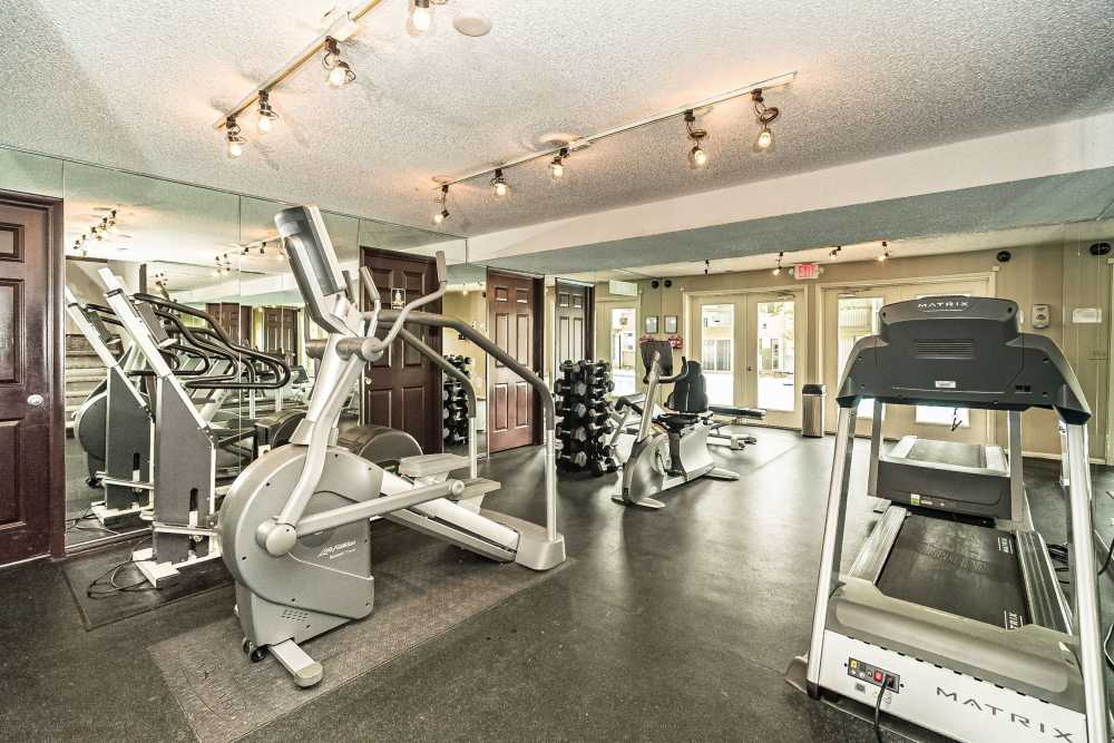 Fitness center at Waterford West in Manchester, Missouri
