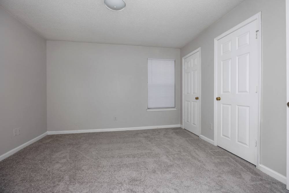  Unfurnished bedroom with carpet flooring and window at Livingston Oaks in Birmingham, Alabama 
