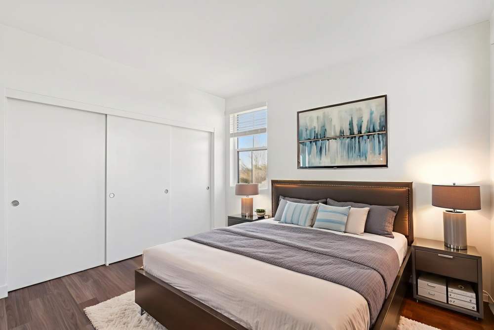 Master Bedroom at Crescent Apartments in Roseville, California
