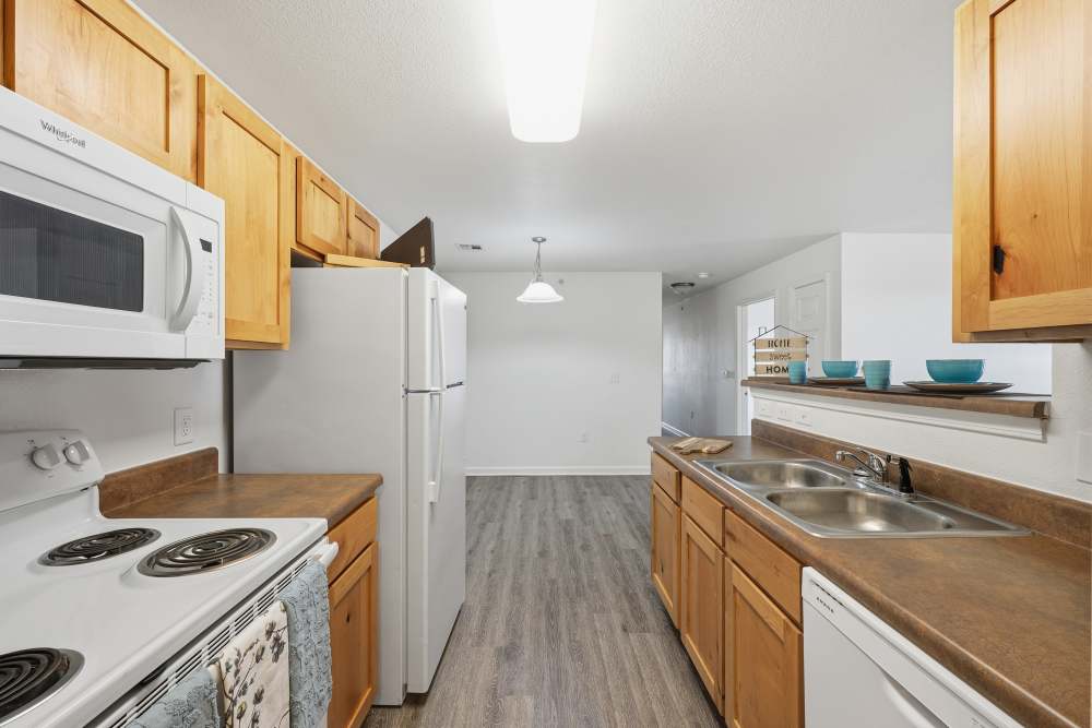 Upgraded kitchen with modern appliances and spacious layout at Riverside Park in Early, Texas